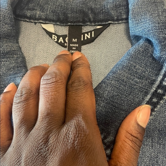 Baccini Dark Wash Denim Jacket - Picture 3 of 8